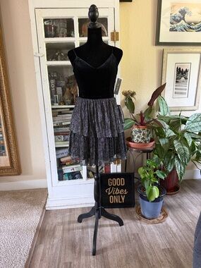 Party neutral mini dress